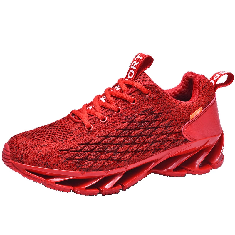 Oversized men's shoes flying woven sports shoes tide shoes men's fish scale casual shoes