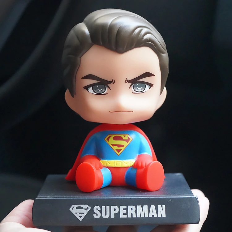 New Captain Batman Tree Hero Car Decoration Spring Shaking Head Doll Cartoon Creative Car Decoration Car Decoration