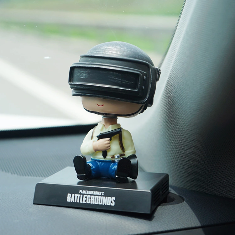 Battlefield couple car decoration shaking head doll Darjeeling car decoration mobile phone holder aromatherapy high temperature resistant base