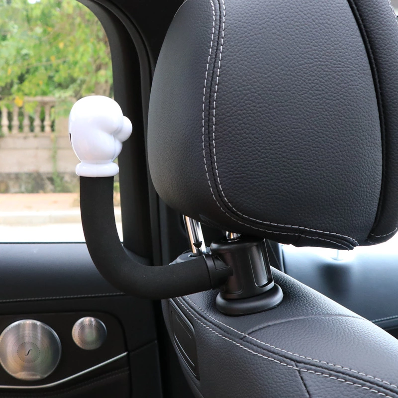 Hidden back storage hooks for seats in cars