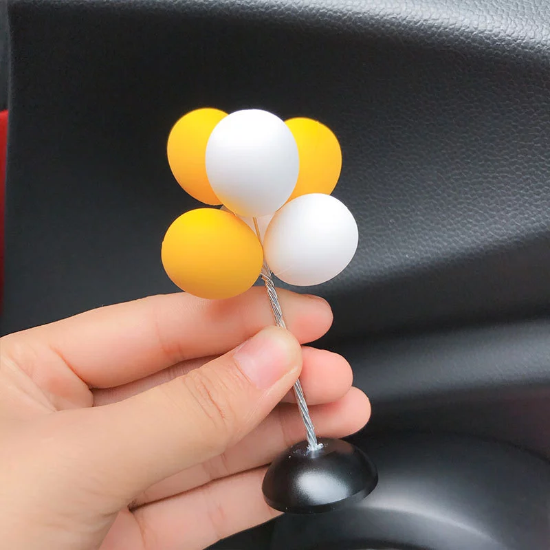 Car Decoration Creative Pink Car Instrument Panel Decoration Confession Balloon 3D Decoration