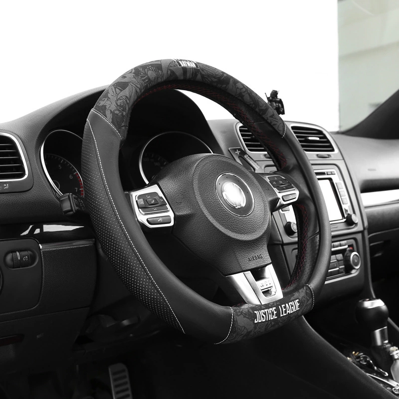 Car steering wheel cover winter cartoon type steering wheel cover female d-type steering wheel cover car anti-skid handle cover