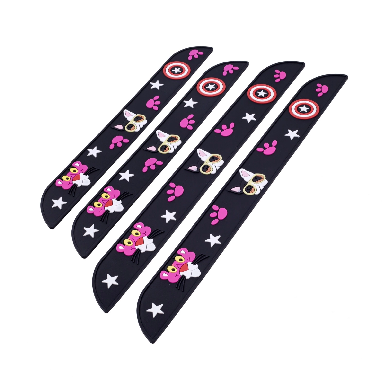 Car door sill strip anti-stepping universal pedal decoration strip carbon fiber pattern bumper door side anti-collision sticker