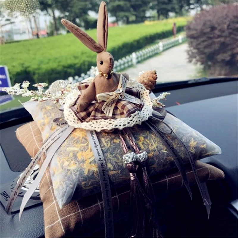 Car dry flower bamboo charcoal bag creative double-layer car with formaldehyde odor interior supplies car home dual-use