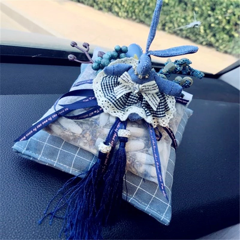Car dry flower bamboo charcoal bag creative double-layer car with formaldehyde odor interior supplies car home dual-use