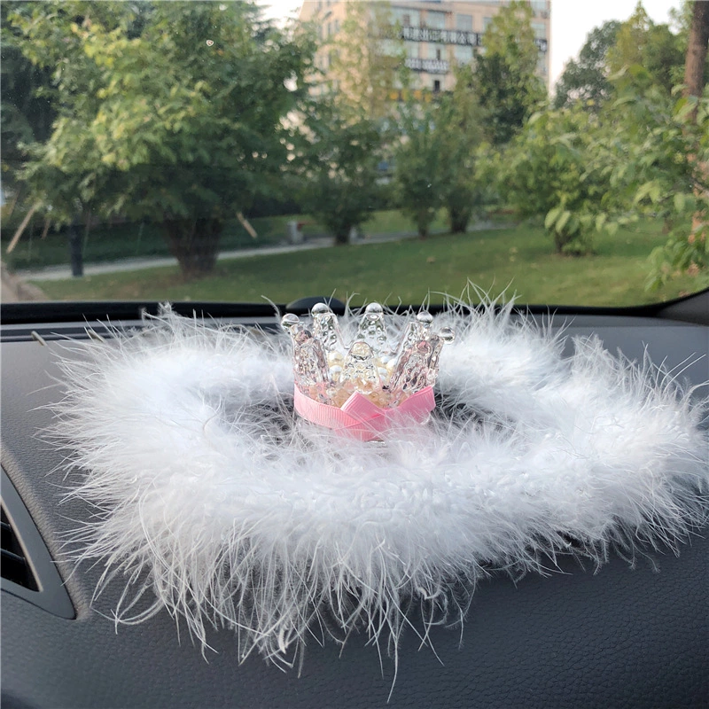 New car decoration creative cute car crown crystal seat type car interior decoration decoration supplies