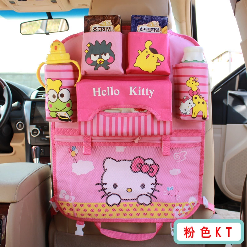Car seat creative cartoon storage bag multifunctional seat back hanging car storage bag car storage hanging bag