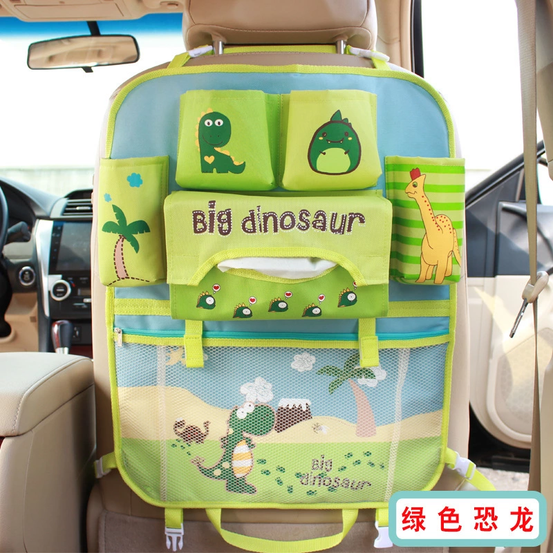 Car seat creative cartoon storage bag multifunctional seat back hanging car storage bag car storage hanging bag