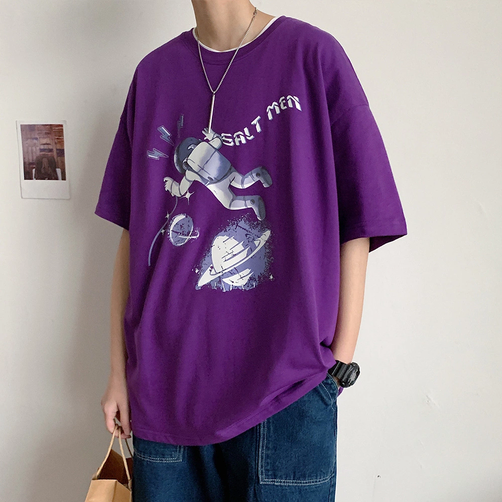 The new summer t-shirt boy trend loose wild style short sleeve tide brand