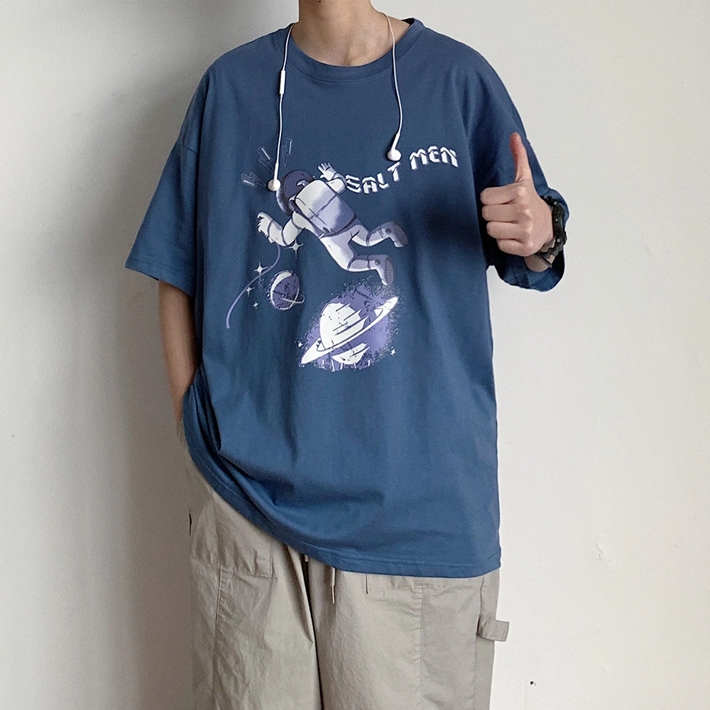 The new summer t-shirt boy trend loose wild style short sleeve tide brand