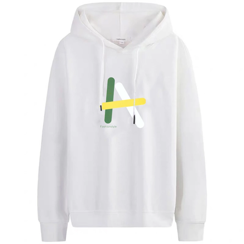 65% cotton a variety of choices for men's white T-shirts in autumn and winter tide brand long-sleeved men's sweater loose