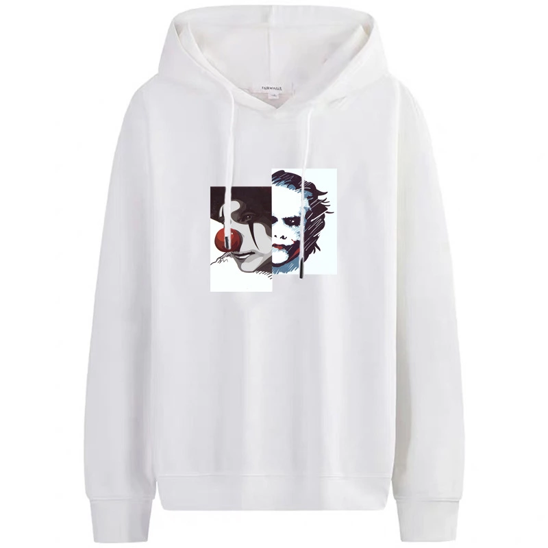 65% cotton a variety of choices for men's white T-shirts in autumn and winter tide brand long-sleeved men's sweater loose