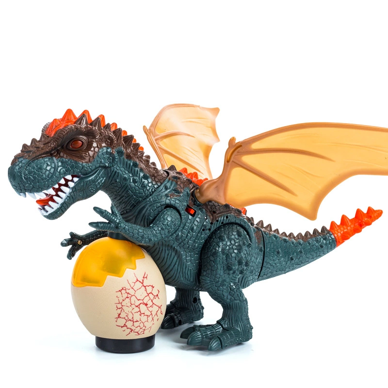 Electric king dinosaur animal model night market lights universal hot sale boy children toys
