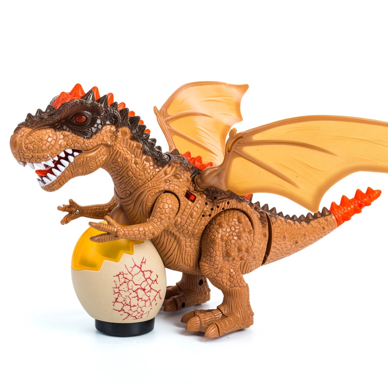 Electric king dinosaur animal model night market lights universal hot sale boy children toys
