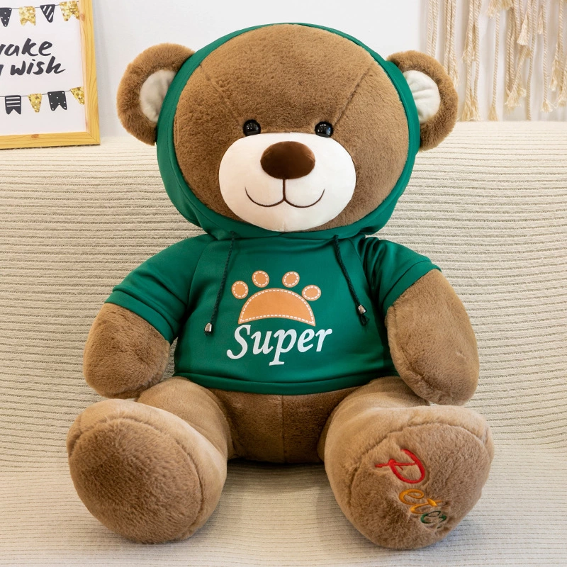 New clothes tricolor sweater teddy bear doll plush toy bear doll birthday gift